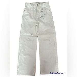 Brand New with Tags Zara white jeans